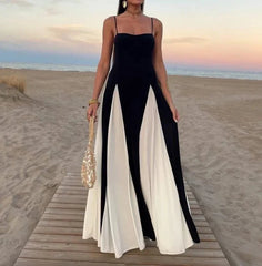 Elegant Black White Fashion Dress