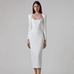 Elegant Bodycon Midi Dress