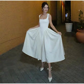 Elegant & Casual Pleated A-Line Dress