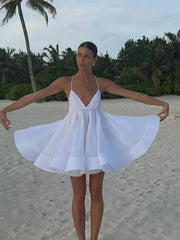 Elegant Pleated Mini Dress