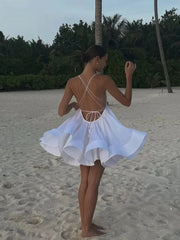 Elegant Pleated Mini Dress