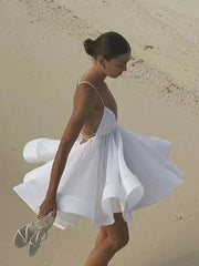 Elegant Pleated Mini Dress