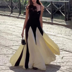 Elegant Sleeveless A-Line Maxi Dress