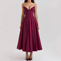 Elegant Summer Strapless Dress