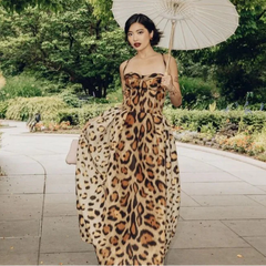 Fashion Leopard Print Bodycon Dress