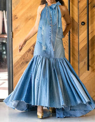 Fashion Loose Mermaid Maxi Dress