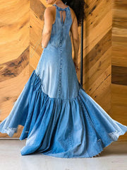 Fashion Loose Mermaid Maxi Dress