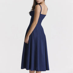 Floral Print Bustier Beach Dress