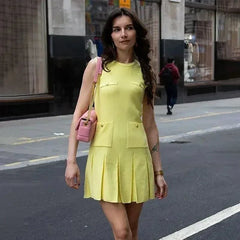 High Waisted Knitted Mini Dress