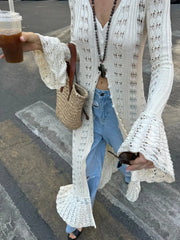 Hollow Breasted Sweater Dress