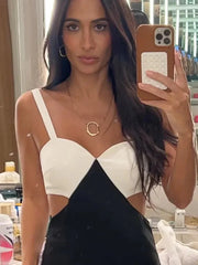 Hollow Out Sleeveless Bodycon Maxi Dress