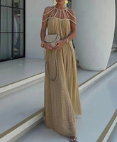 Lace Up Hollow Out Long Evening Party Gowns