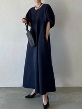 Lantern Short Sleeve A-line Casual Dresses