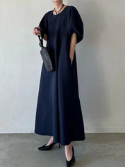 Lantern Short Sleeve A-line Casual Dresses