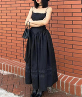 Lolita Gothic Lace Black Strap Dress