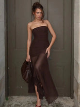 Off-shoulder Strapless Sexy Maxi Dress