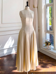 Patchwork Pleated Slim Dress