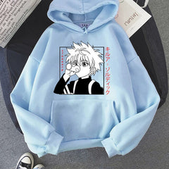 Japanese Anime Hoodies Hunter X Hunter Men Women Pullovers Hoodies Sweatshirts Killua Zoldyck Hisoka 90s Hoody Tops Mens Hoodie