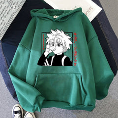 Japanese Anime Hoodies Hunter X Hunter Men Women Pullovers Hoodies Sweatshirts Killua Zoldyck Hisoka 90s Hoody Tops Mens Hoodie