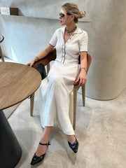 Ribbed Knit Short Sleeve Bodycon Dress