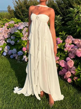 Ruffle Off-Shoulder Midi Dresses