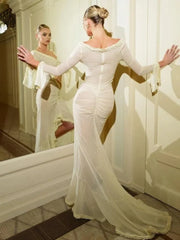 Sexy Ruffle Slit Beach Dress