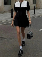 Slim Black Bodycon Mini Dress