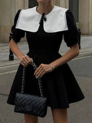 Slim Black Bodycon Mini Dress