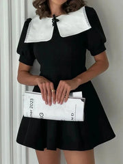 Slim Black Bodycon Mini Dress