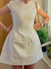 Slim Mini Dress with Pockets