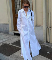 Solid Minimalist Loose Dress