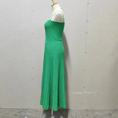 Stretchable Backless Knit Maxi Dress