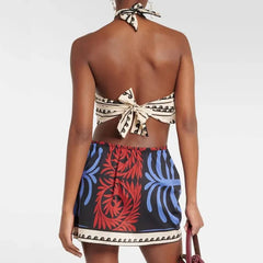 Summer Halter Print Dress