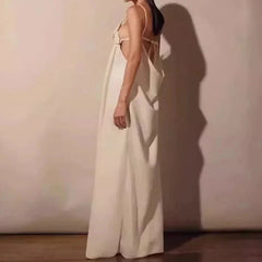 Summer Maxi Dress Backless Design