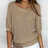 May - Stylish Cross Knit Pullover
