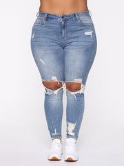 Stretch Ripped Skinny Jeans