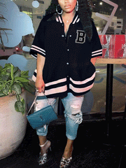 Batwing Sleeve Patchwork Jackets