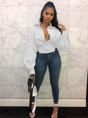 Lantern Sleeve Blouse