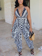 Halter Printed Jumpsuit