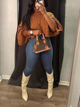 Batwing Sleeve Knit Turtleneck Sweaters