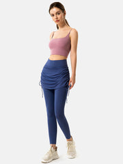 Ruched Stacked Pants Skirt