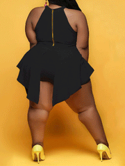 Halter Back Zipper Sleeveless Jumpsuit