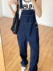 Vintage Wash Pocket Denim Overall