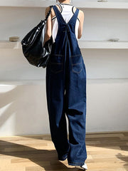 Vintage Wash Pocket Denim Overall