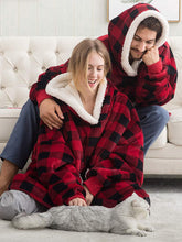 Sherpa Lined Lounge Blanket Hoodie