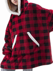 Sherpa Lined Lounge Blanket Hoodie