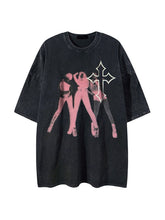 Men's Vintage Figure Cross Short Sleeve Tee