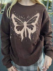 Splash Butterfly Pullover Sweatshirt