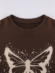 Splash Butterfly Pullover Sweatshirt
