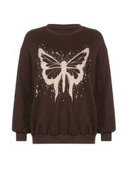 Splash Butterfly Pullover Sweatshirt